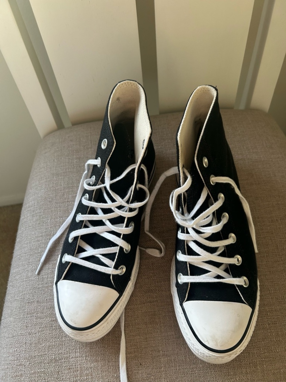 Converse All Star Chuck Taylor High-Top Sneakers in Black and White